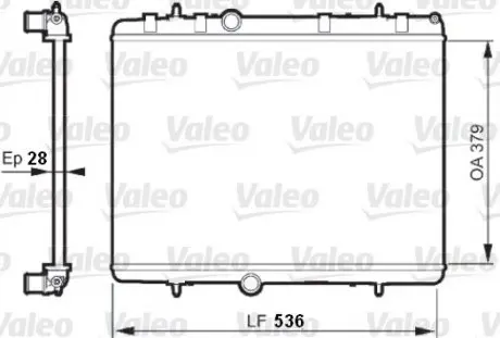 Радиатор системы охлаждения Valeo 735608