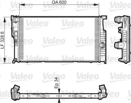 Радиатор Valeo 735612