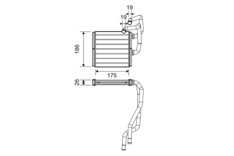 Радиатор печки NISSAN Valeo 811511