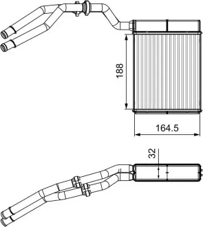 Радіатор пічки FORD Valeo 811515