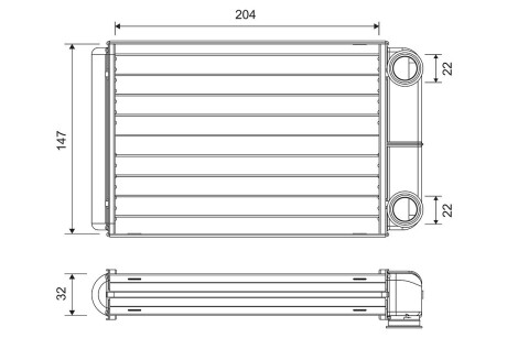 Радиатор печки OPEL Valeo 811516