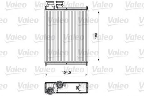 Радиатор печки CITROEN Valeo 811517