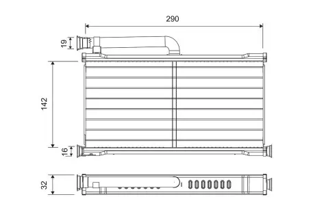 Радиатор печки AUDI Valeo 811527