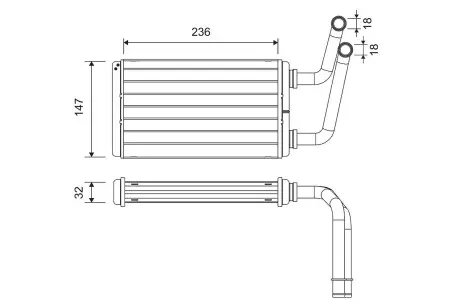 Радиатор печки Valeo 811528