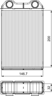 Радиатор печки MINI Valeo 811533