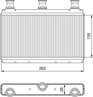 Радіатор пічки BMW Valeo 811537