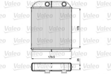 Радиатор печки VOLVO Valeo 811538