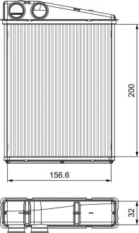Радиатор печки Valeo 811542