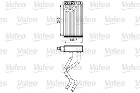 Радіатор пічки NISSAN Valeo 811547