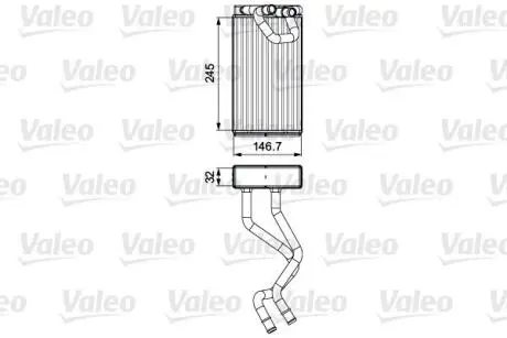 Радіатор пічки NISSAN Valeo 811549