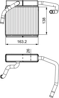 Радіатор пічки FORD Valeo 811552