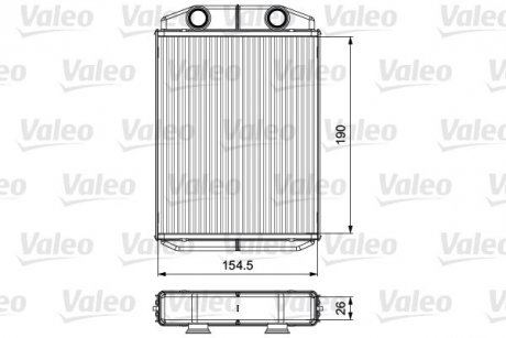 Радиатор отопления Valeo 811553