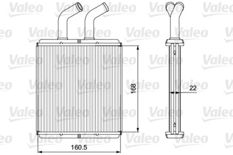 Радіатор пічки KIA RIO I 1.3/1.5 08.00-02.05 Valeo 811562