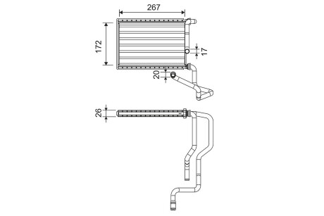 Радиатор печки Valeo 811579