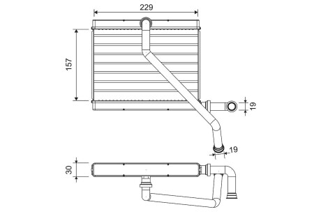 Радиатор печки Valeo 811580