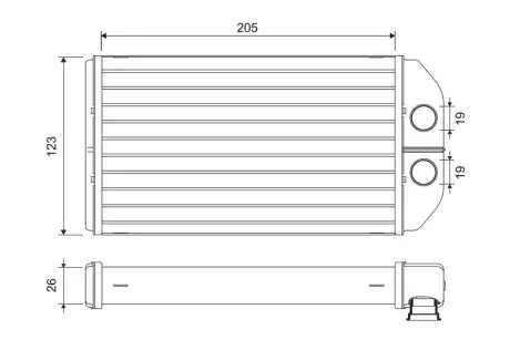 Радіатор пічки TOYOTA RAV 4 I 3S-FE 01.94-06.00 Valeo 811581