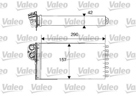 Радіатор пічки Valeo 812212