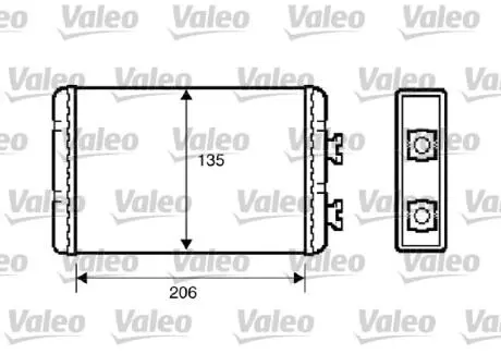 Радіатор пічки Valeo 812220