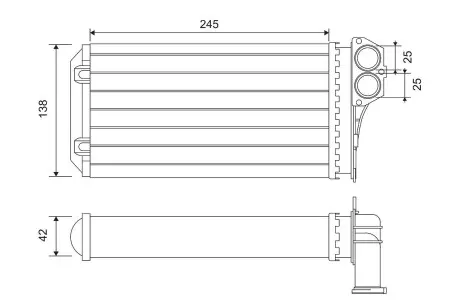 Радиатор печки Valeo 812221