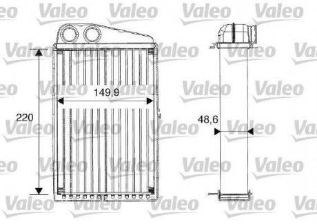 Радиатор печки Valeo 812247