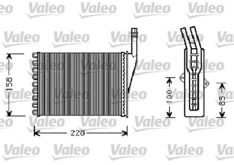 Радіатор пічки Valeo 812288