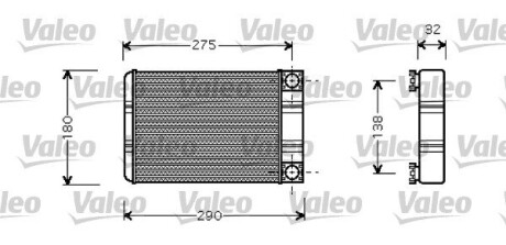 Радіатор пічки Valeo 812321