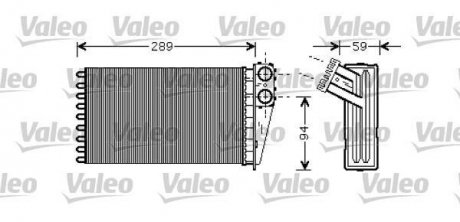 Радіатор пічки Valeo 812338