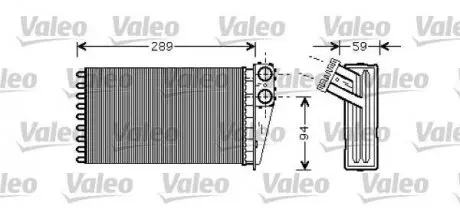 Радиатор печки Valeo 812338