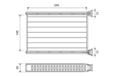 Радиатор печки Valeo 812401