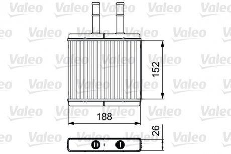 Радиатор печки Valeo 812442 (фото 1)
