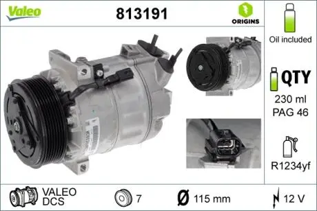 Компресор кондиціонера Valeo 813191