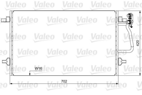 Радиатор кондиционера Valeo 814030 (фото 1)