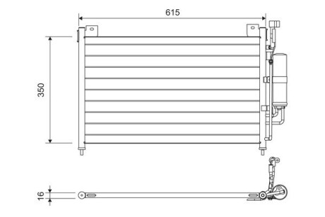 Радіатор кондиціонера Valeo 814038