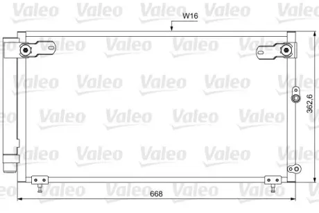 Конденсер кондиционера Valeo 814047