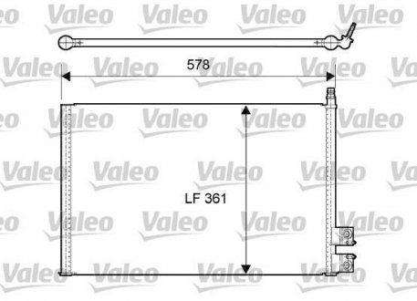 Радіатор кондиціонера Valeo 814083