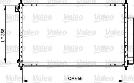 Радіатор кондиціонера Valeo 814159