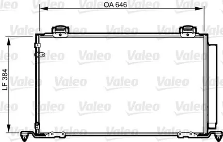 Радиатор кондиционера Valeo 814209