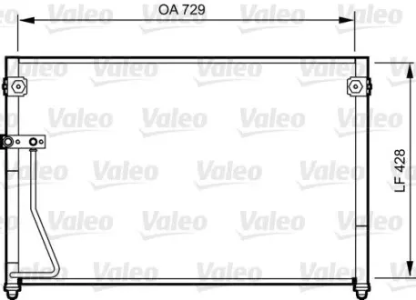 Радіатор кондиціонера Valeo 814261