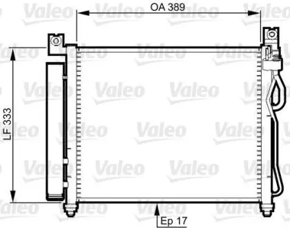 Радіатор кондиціонера Valeo 814346