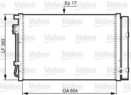 Радіатор кондиціонера Valeo 814362