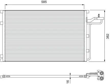 Радіатори кондиціонера VOLVO S40/V50/C70 Valeo 814416
