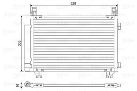 Радіатори кондиціонера Toyota Yaris, 11- Valeo 814449