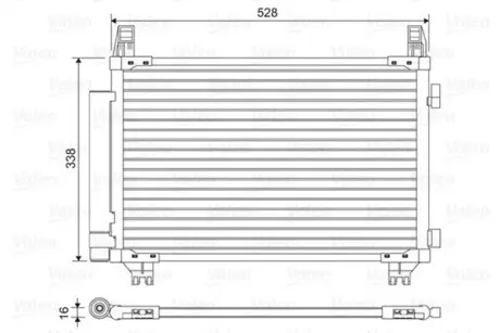 Радіатори кондиціонера Toyota Yaris, 11- Valeo 814449