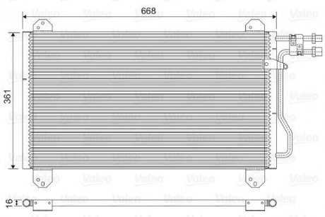 Радиатор кондиционера MB Sprinter 901-904 TDI/CDI 96-06 Valeo 816891
