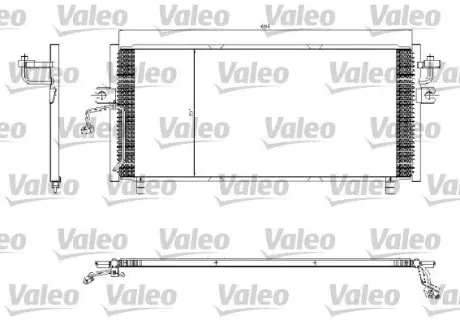 Радіатор кондиціонера Valeo 817253