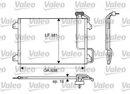 Радиатор кондиционера Valeo 817508