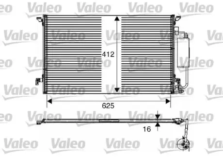 Конденсатор кондиционера Valeo 817711