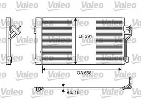 Радиатор кондиционера Valeo 817842 (фото 1)