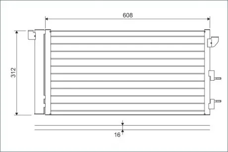 Радиатор кондиционера Valeo 818005