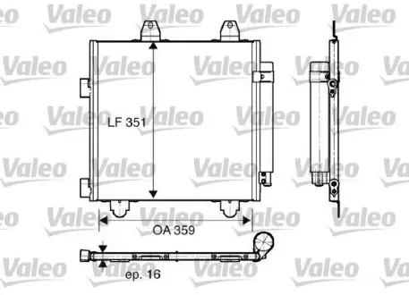 Конденсатор кондиционера Valeo 818014